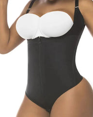 Open Bust Thong Tummy Control Shapewear for Women