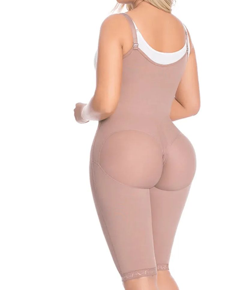 Open Bust Tummy Control Fajas Adjustable Hook And Eye Front Closure Women Shapewear