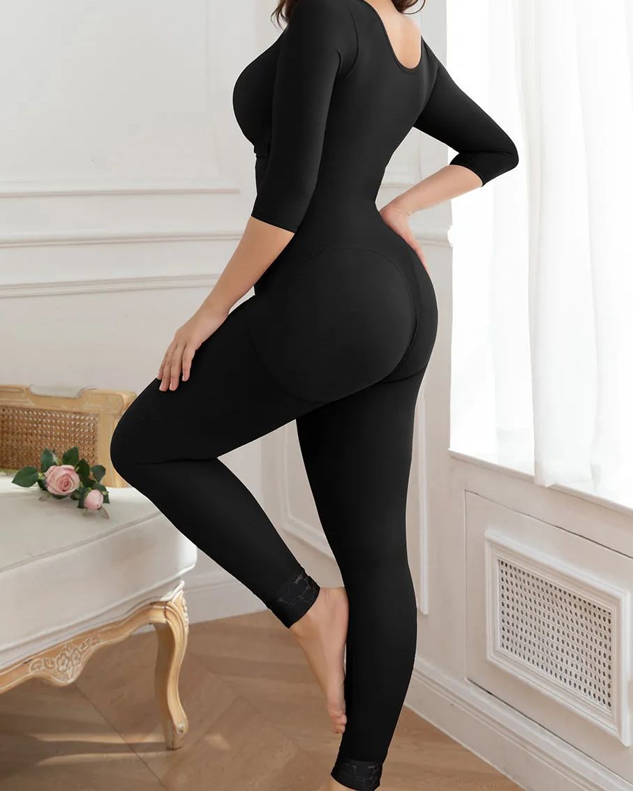 Long Sleeve Long Leg Shaping Garment After Liposuction