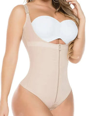 Open Bust Thong Tummy Control Shapewear for Women