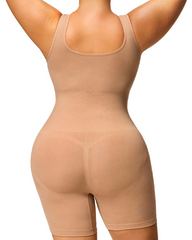 Plus Size Open Crotch Bodysuit With Tummy Control And Waist Shaping