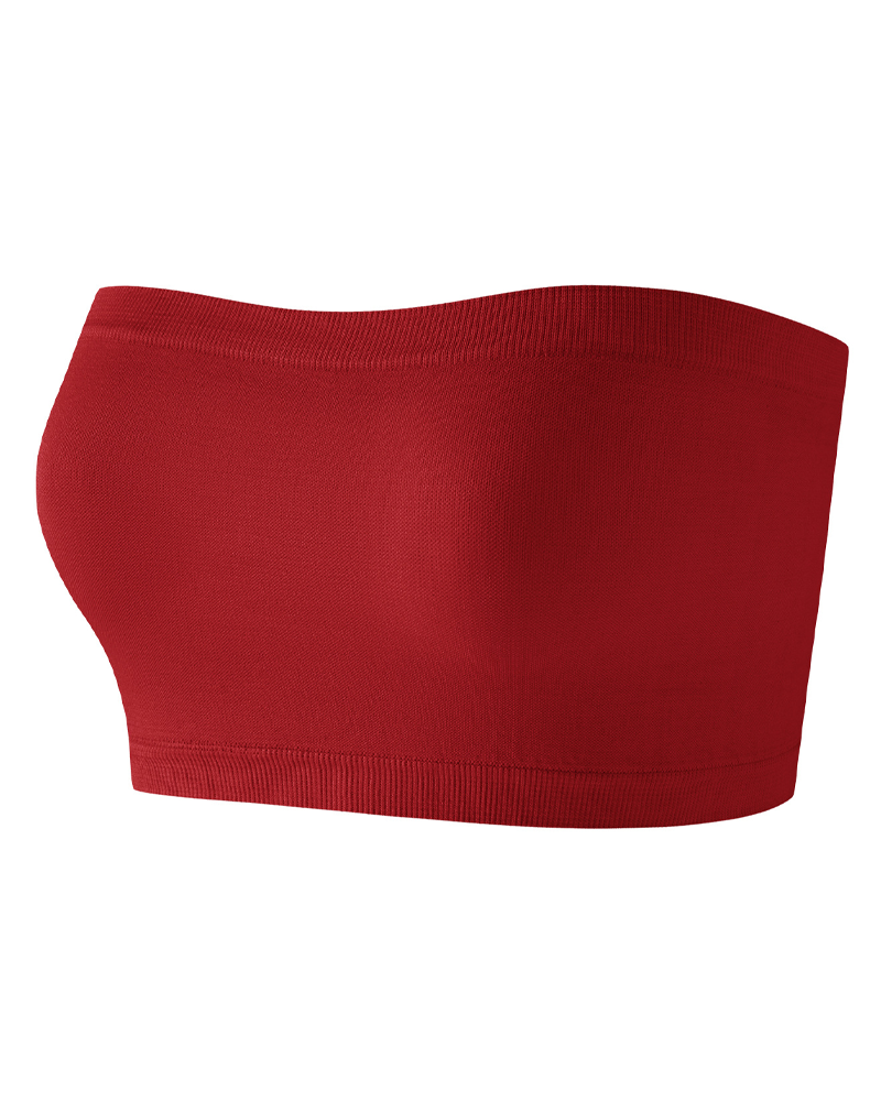 Casual Comfortable Strapless Seamless Breathable Bandeau Top