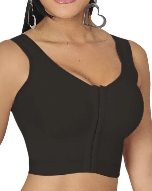 Women's Button-Up Sculpting Sleeveless Top