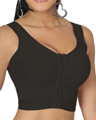 Women's Button-Up Sculpting Sleeveless Top