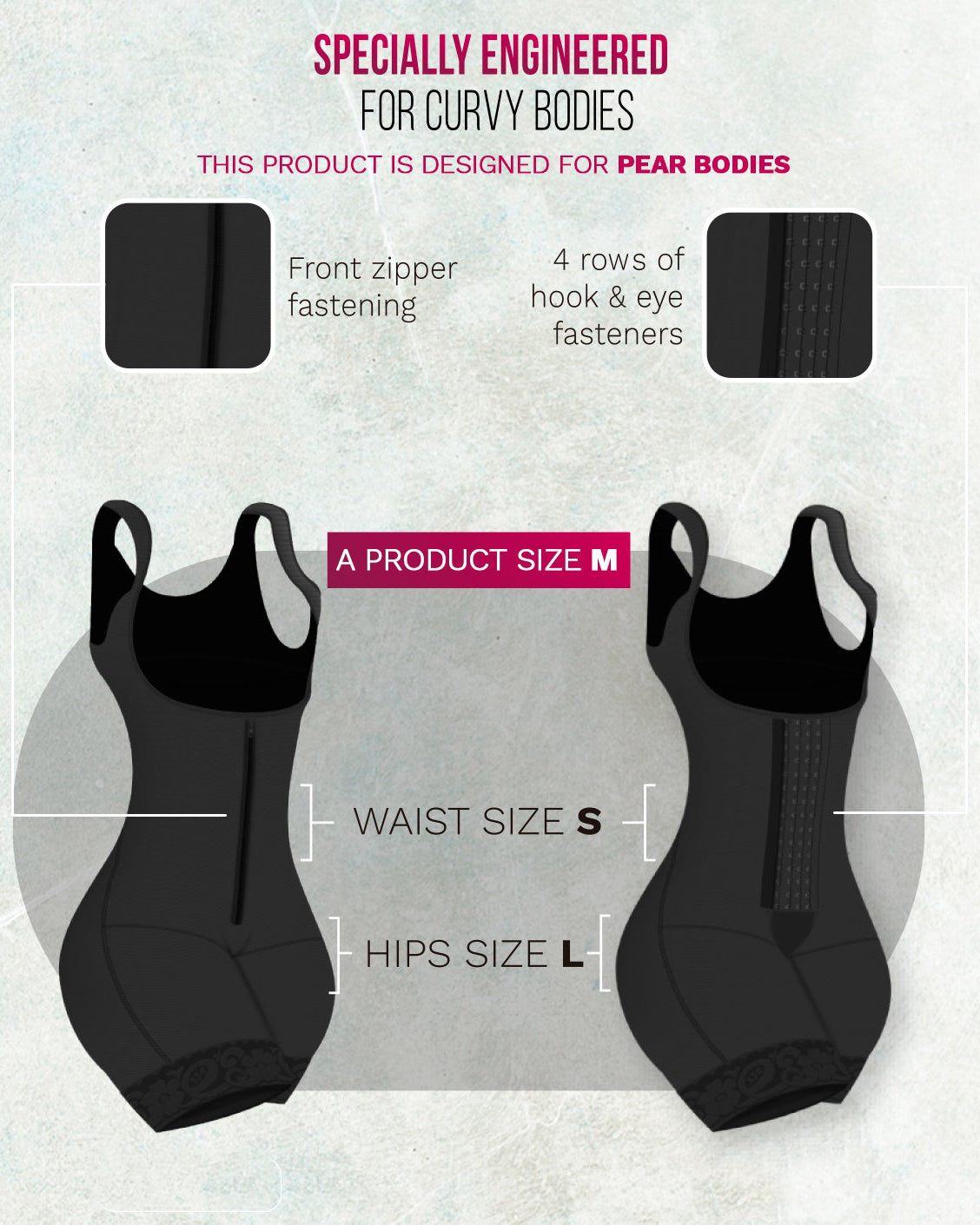 Bum Lift Tummy Control Shapewear Mid Thigh Faja