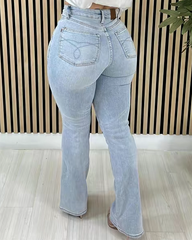 High compesion Rise Belly Control Flare Jeans