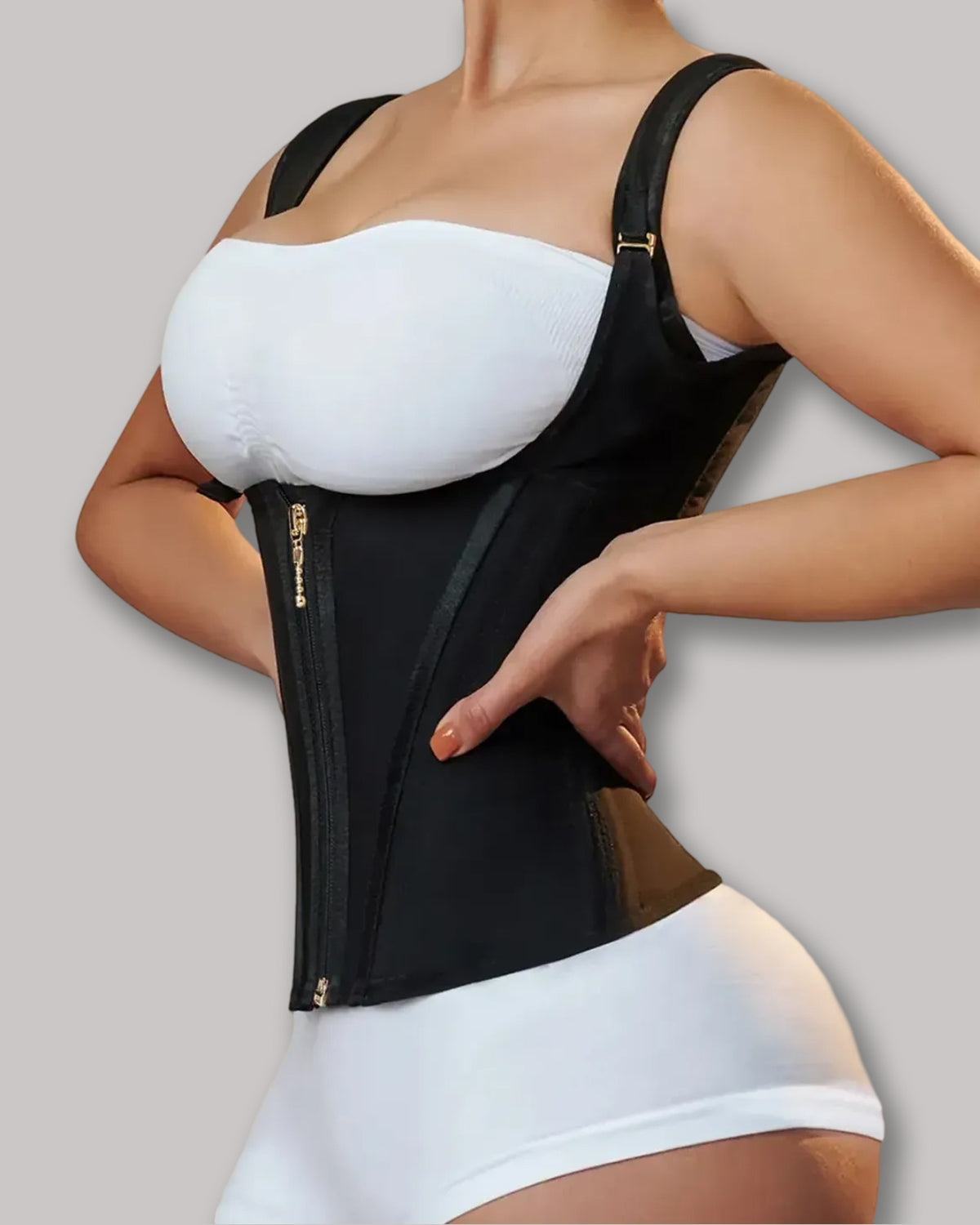 Waist Trainer for Women Corset Vest Body Shaper Cincher Trimmer Tank Top Sport Girdle with Steel Bones