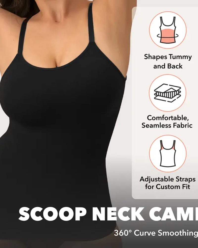 Seamless Breathable Crew Neck Tummy Control Shaping Camisole