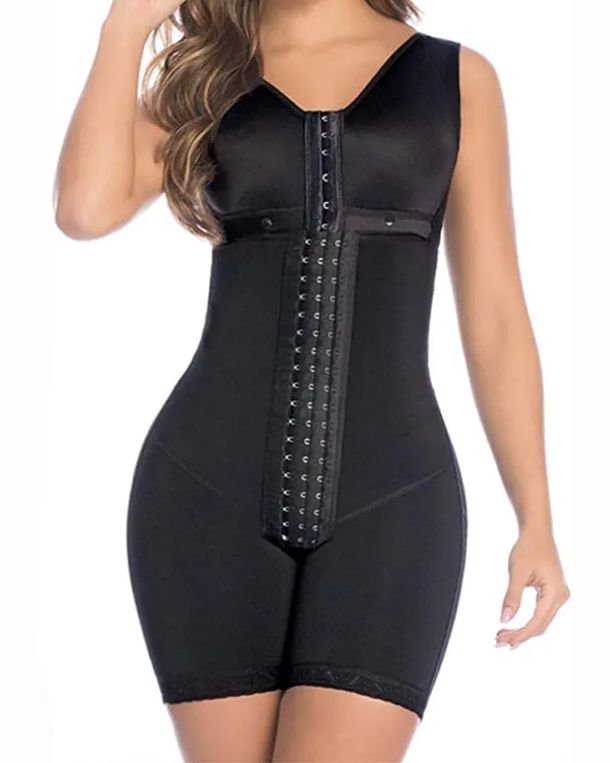 Women's Tummy Control Shapewear High Compression Faja Bodysuit Postpartum