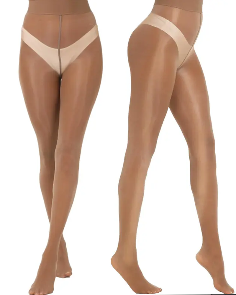 Shiny Oil Shiny High Waist Smooth Comfort Pantyhose