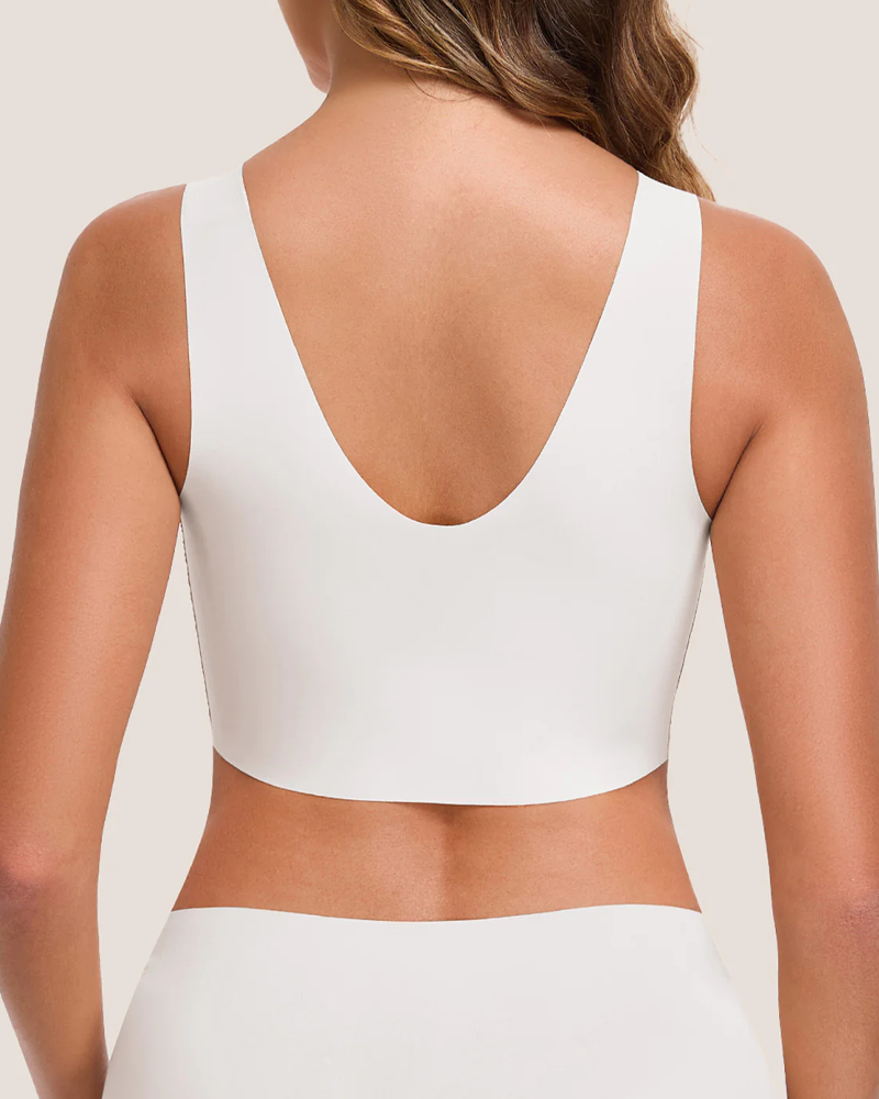 Soft Stretch Seamless Wire-Free Wide Strap Bra