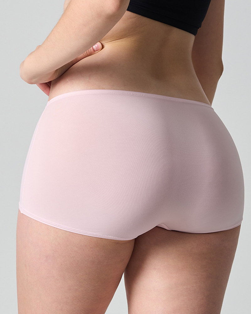 High Stretch Naked Feeling Antibacterial Mid-Waist Sports Boxer Briefs