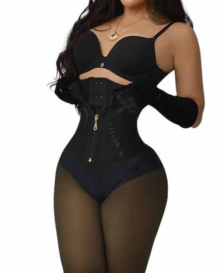 Women Waist Trainer Corset Zipper Hook Shapewear Double Control Body Shaper Tummy Waist Cincher
