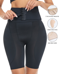 High-Waisted Tummy-Tucking Shorts With Hip-Enhancing And Butt-Lifting Sponge Padding