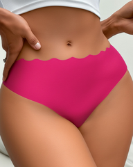 Women's Seamless Hollow-Out Wave Knickers Underwear For Valentine's Day