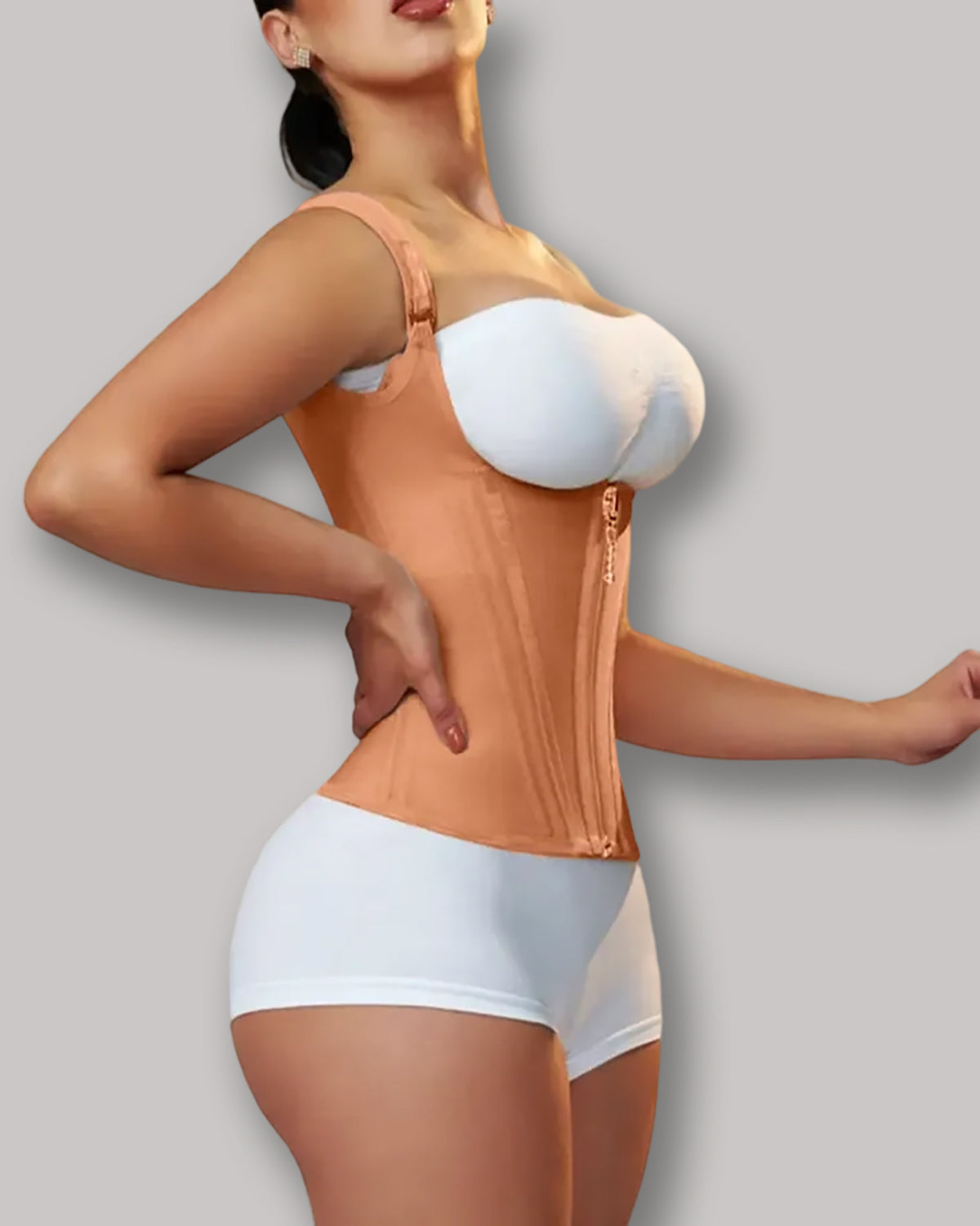 Waist Trainer for Women Corset Vest Body Shaper Cincher Trimmer Tank Top Sport Girdle with Steel Bones