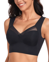 Ice Silk Seamless Wire-Free Push-Up Sports Bra