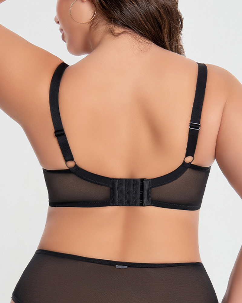 Push-Up Anti-Sagging Breathable Thin Full-Cup Bra