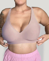 Seamless Jelly Wire-Free Push-Up Bra
