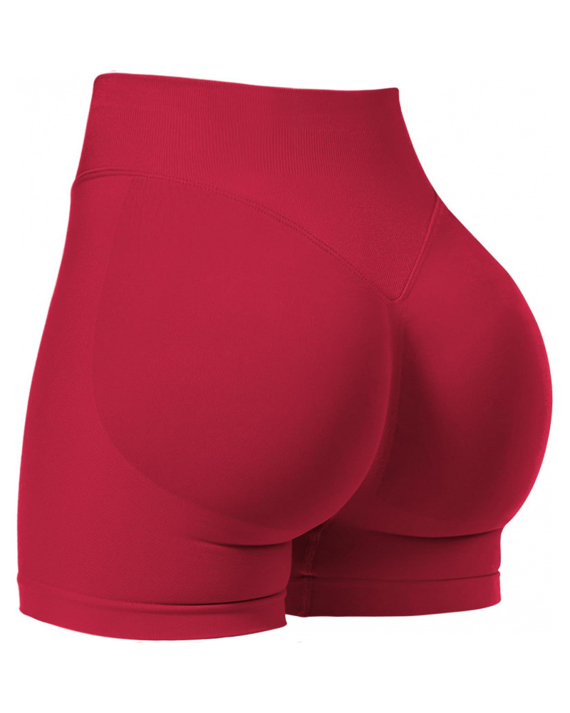 Seamless High-Waisted Peach-Shaped Tight-Fitting Butt-Lifting Shorts