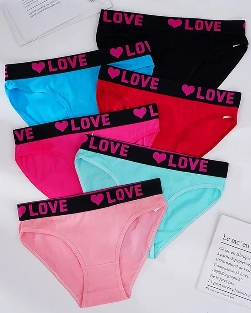 Soft Comfortable Stylish Sports Letter Underwear