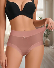 Seamless Mid-Waist High-Stretch Ice Silk Skin-Friendly Underwear