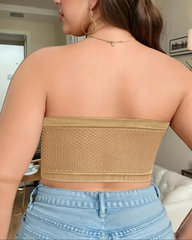 Strapless Bandeau Bra With Front Hook Closure Casual Comfort Breathable