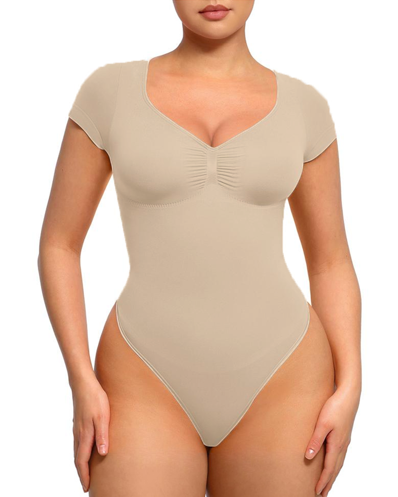 Seamless Body Shaping Bodysuit For Lifting Buttocks