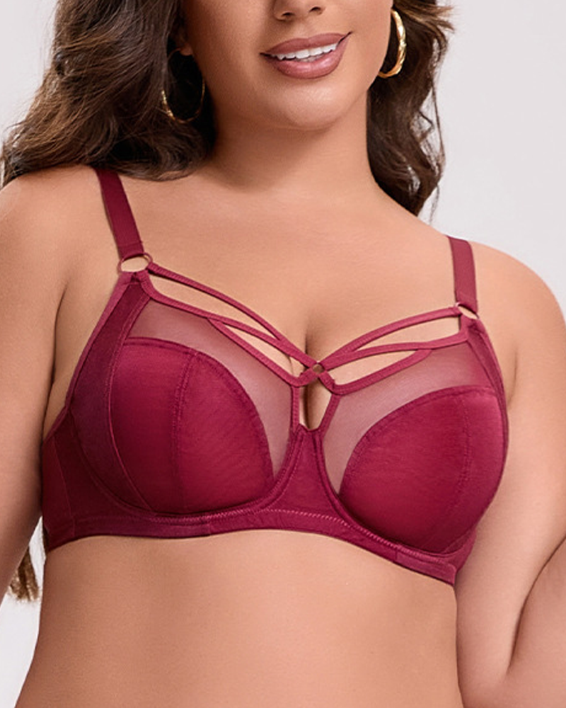 Push-Up Anti-Sagging Breathable Thin Full-Cup Bra