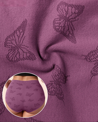 Butterfly Jacquard Breathable Seamless Tummy Control Butt Lifter Underwear