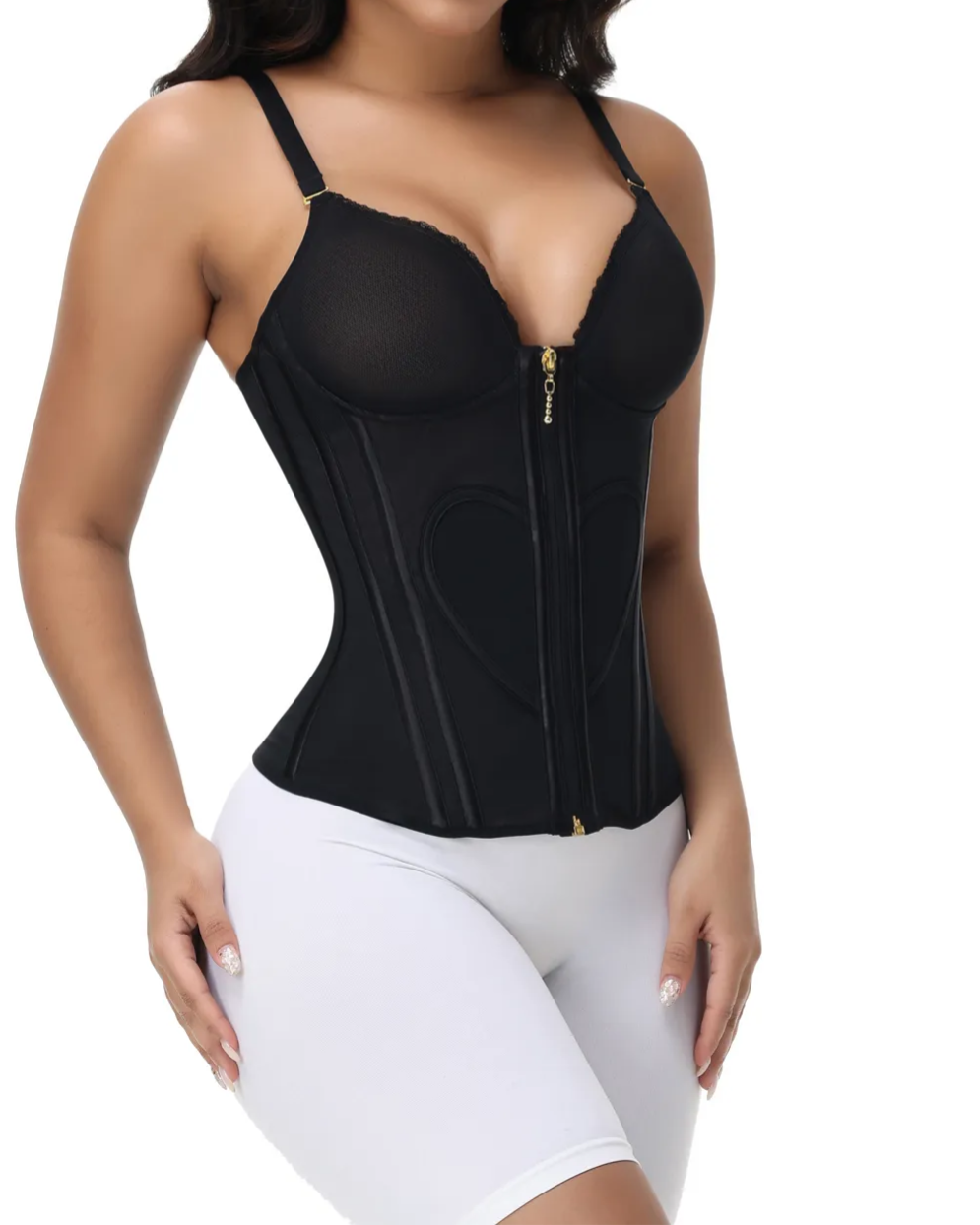 Waist Trainer for Women Tummy Control Vest Black Corset Shapewear Bustier Tank Tops Going Out Body Shaper with Straps