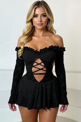 Sultry Black Mini Dress