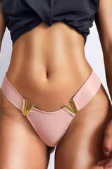 Pink Cheeky Cut Panty with V Shape