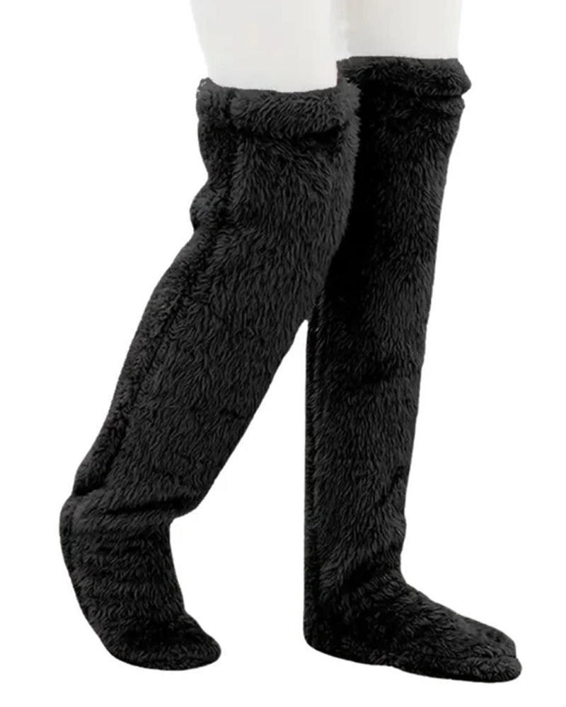 Fuzzy Legs Sock Slippers
