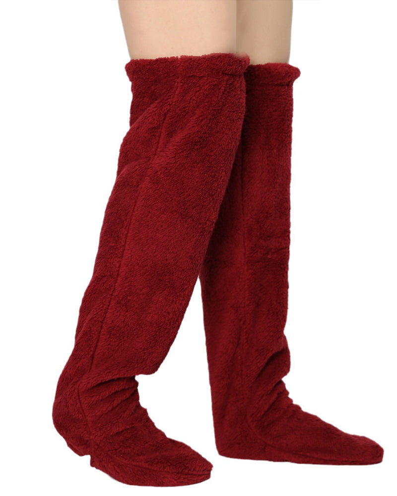 Fuzzy Legs Sock Slippers