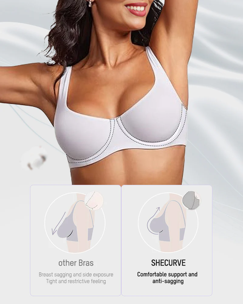 Unpadded Underwire Support Demi-Cup Bra