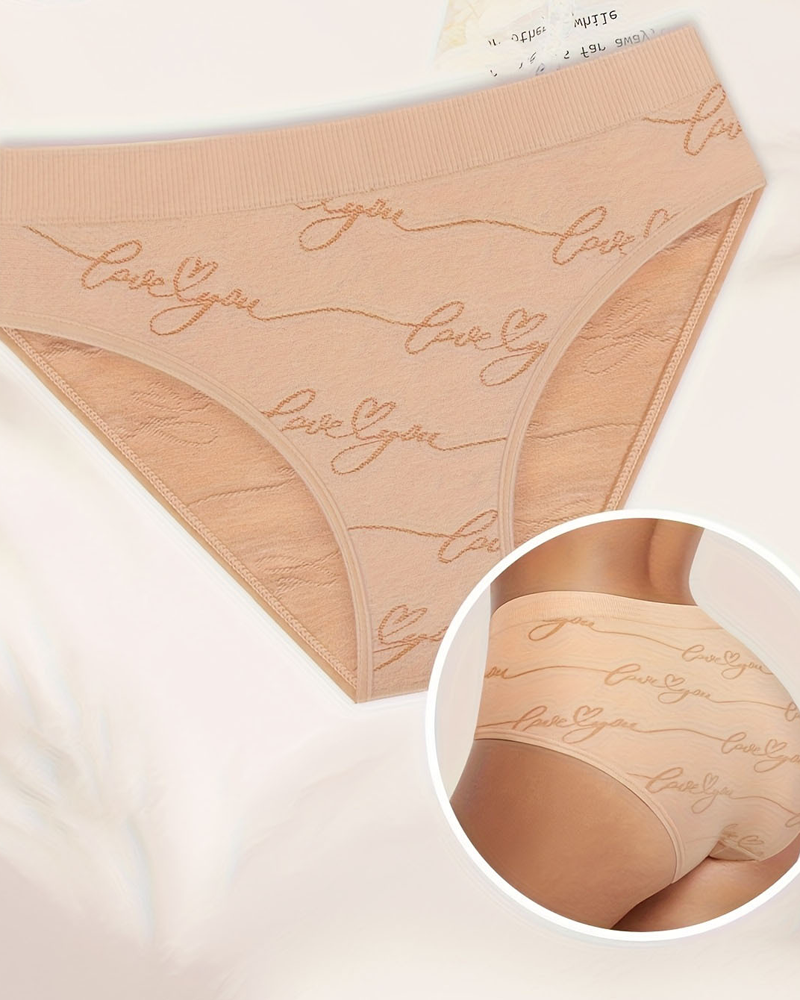 Butterfly Jacquard Breathable Seamless Tummy Control Butt Lifter Underwear