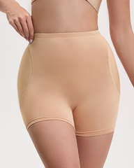 High Waisted Tummy Control Butt Lifter Shapewear Shorts With Padded Hip Pads