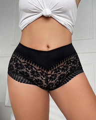 Plus Size Sexy High Waist Stretch Briefs