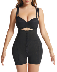Tummy Control Waist Shaping And Hip Shaping Shorts With Sponge Padding And Shoulder Straps