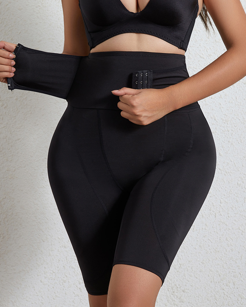 High-Waisted Tummy-Tucking Shorts With Hip-Enhancing And Butt-Lifting Sponge Padding