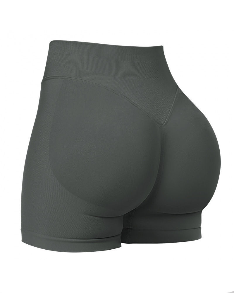 Seamless High-Waisted Peach-Shaped Tight-Fitting Butt-Lifting Shorts