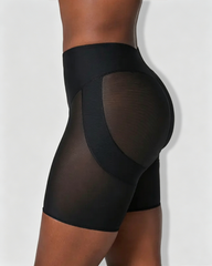 High Waist Mesh Butt Lifter Compression Shaper Shorts