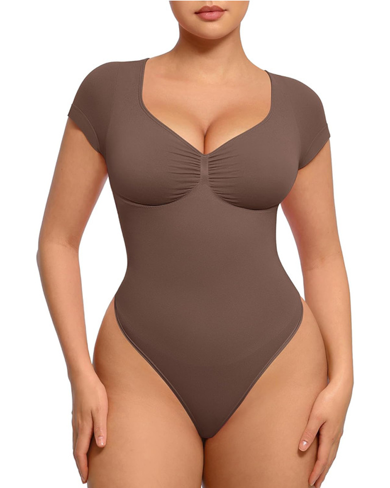 Seamless Body Shaping Bodysuit For Lifting Buttocks