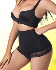 High-Waisted Lace Panties