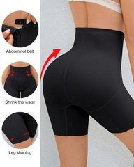 Tummy Control High Waist Shapewear With Zipper And Hook Closure