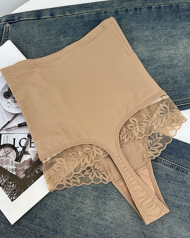 High-Waisted Lace Panties