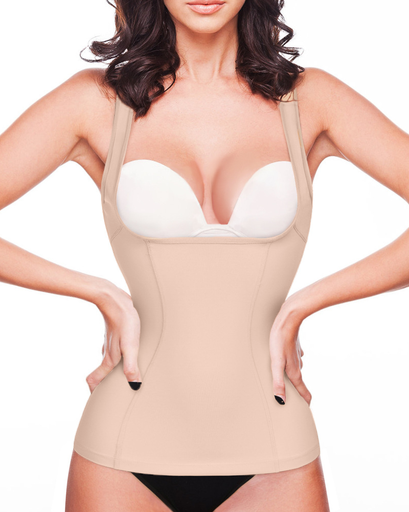 U-Neck Tummy Control Waist Trainer Tank Top