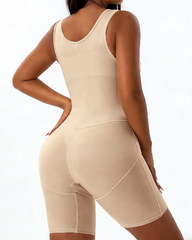Tummy Control Open-Bust Hook-And-Eye Full Body Shaper