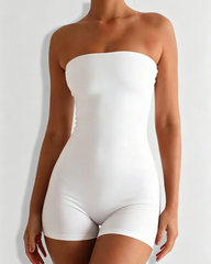 Seamless Bandeau High Stretch Fitted Bodysuit